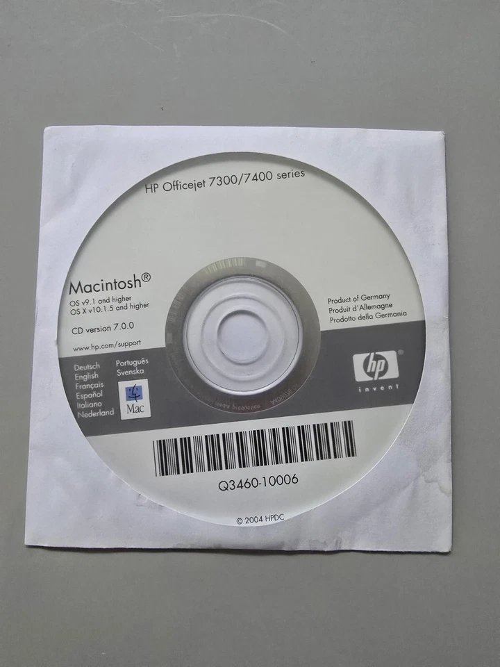 HP Officejet Pro L7300 L7400 Windows Installation DVD - Image 1 of 1