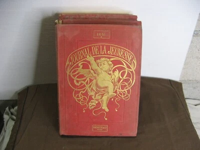 Lot de 3 livres anciens Journal de la jeunesse 1877 et 1881 - Photo 1/4