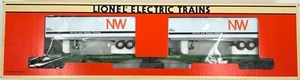 NEW Lionel 6-52014 O Gauge Burlington Northern TTUX Flat Car w/ Trailers - NOS - Picture 1 of 7