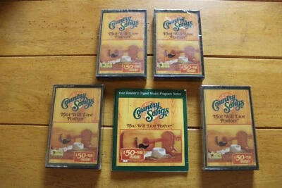 READERS DIGEST COUNTRY SONGS THAT WILL LIVE FOREVER CASSETTE LOT [NEW SEALED] - Image 1 of 4