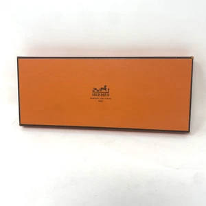 Original And Authentic Hermes Paris Orange Presentation Gift Empty Box 10x4x1 - Picture 1 of 8