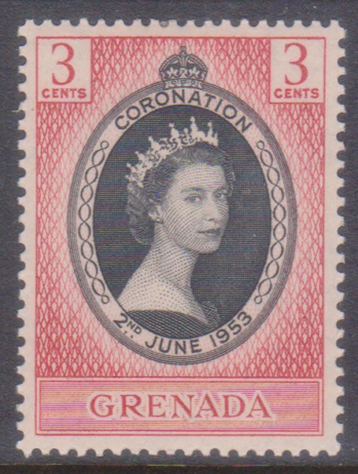 (F318-54) 1953 Grenada 3c QEII coronation (BD)  - Imagen 1 de 1