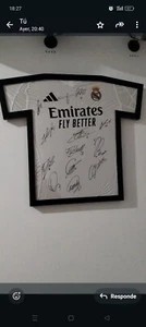 camiseta real madrid firmada Por Toda La Plantilla Signature Maglia Jersey Signe - Imagen 1 de 2