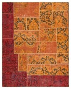 Patchwork 204x155 cm Handgeknüpfter Perserteppich-Orient,Carpet,Rug,Vintage - Bild 1 von 8