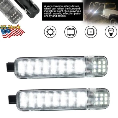 White LED Door Courtesy Light Lamp For Chevy Silverado Suburban Tahoe GMC Sierra - Image 1 of 4
