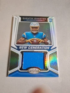 2023 CERTIFIED NEW GENERATION ROOKIE JERSEY SP #NGJM-26 QUENTIN JOHNSTON /399 - Picture 1 of 2