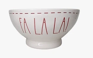 Rae Dunn "FA LA LA!" Stitched Cereal Bowl - Picture 1 of 7
