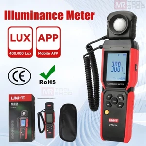 UNI-T UT381A Digital Luxmeter Illuminance Light Meter Bluetooth 400000Lx APP CCF - Picture 1 of 15