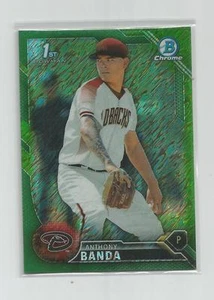 2016 Bowman Chrome ANTHONY BANDA Green Skimmer Refractor 74/99 - Foto 1 di 1