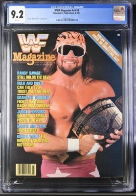 Macho Man Randy Savage July 1988 1st Cover WWF Magazine NEWSSTAND CGC 9.2 - Image 1 of 2