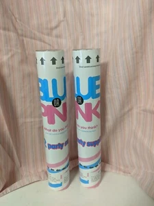 2 Pack Gender Reveal Confetti Cannon Blue Same Day Shipping Blue Party Blaster - Picture 1 of 3