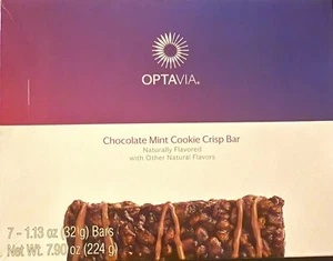 Chocolate  Mint Cookie Crisp Optavia 7 Bar 6/26 NIB *BESTPRICEONEBAY* FREE SHIP - Picture 1 of 2