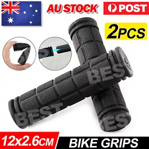 Rubber Grips for BMX MTB Cycle Road Mountain Bike Scooter Bicycle Handle bar - Picture 1 of 8