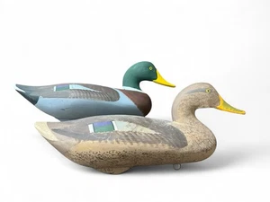 R Madison Mitchell Mallard Paar Holzköder Havre de Grace MD Originallack - Bild 1 von 14
