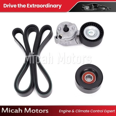 Serpentine Belt Component Kit for 2000-2006 Jeep Wrangler 4.0L L6 GAS OHV Foto 1 de 4
