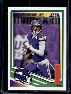 2025 Panini Score Jordan Addison #109 Vikings - Image 1 of 2