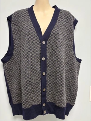 Polo Golf Ralph Lauren Masculino Lã Alpaca Cardigã Suéter Colete Botão para Baixo XXL - Imagem 1 de 4