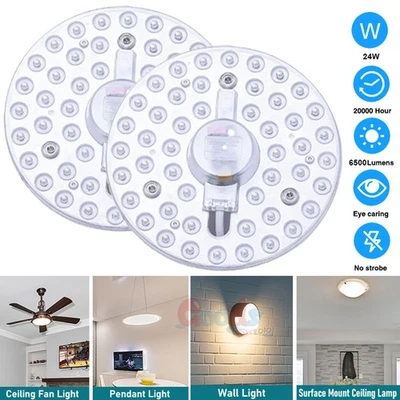 Light Kit for Ceiling Fan 6.6Inch Replacement - 24W LED Retrofit LED Panel Light - Image 1 of 4