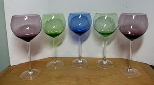 5 copas de vino con globo de gemas surtidas Lenox 8 7/8" - Imagen 1 de 4
