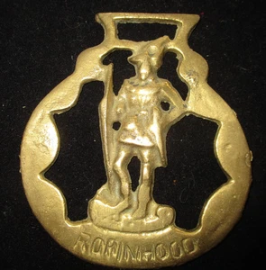 Vintage British Horse Brass Design Medallion-Robin Hood - Picture 1 of 3