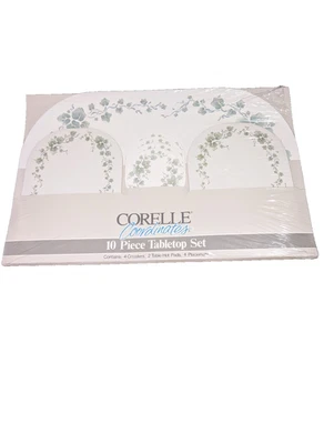 CORELLE Coordinates FIRST OF SPRING Tabletop Set 10 pc PLACEMATS COASTERS HOTPAD - Image 1 of 4