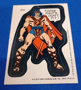 1975 Topps Super Marvel Comic Book Heroes "KULL" Sticker Card Nice! - Picture 1 of 2