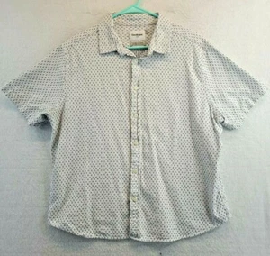 Goodfellow & Co. Mens XL White Dot Short Sleeve Button Up Shirt - Picture 1 of 7