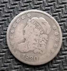 1830 Capped Bust Half Dime - Picture 1 of 2