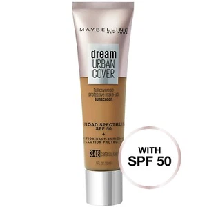 Maybelline Dream Urban Cover Foundation LSF 50, 348 Cafe au Lait - Bild 1 von 7