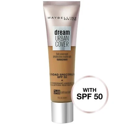Maybelline Dream Urban Cover Foundation SPF 50, 348 Cafe au Lait - Image 1 of 4