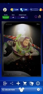 3 Digital Topps Disney Buzz Lightyear Cards, Digital Card. READ DESCRIPTION! - Picture 1 of 3