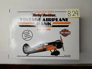 Harley-Davidson Vintage Airplane Bank 1:32 Scale Die-Cast Stock #0820 NIB - Picture 1 of 9