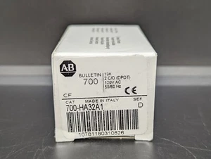 Allen Bradley 700-HA32A1 10A DPDT 120V Relay NEW IN BOX USA - Picture 1 of 6