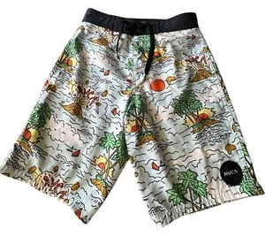 RVCA Hawaiian Volcano Youth Swim Board Preloved Shorts Medium* - Picture 1 of 5