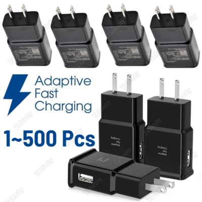 Adaptador de corriente cargador de pared USB de carga rápida adaptable para Samsung Android lote  Foto 1 de 4