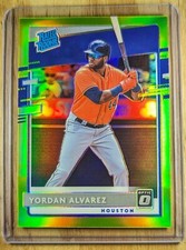 2020 Yordan Alvarez RC Donruss Optic LIME GREEN Prizm 45 Rated Rookie Astros MLB