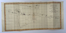 TAHITI 1774 TRAVEL OF COOK WALLIS BYRON CARTERET LARGE ANTIQUE MAP 18TH CENTURY