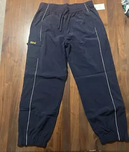 Aime Leon Dore Collegiate Nylon Pant Joggers Warm Up Track Pants Navy Michigan - Picture 1 of 13