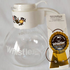 The Whistler Glass Gemco Kettle Coffee Teapot Vegetable Design 8 Cups