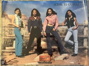 Póster publicitario hispano vintage Wrangler 36x27 CUAL TE GUSTA VivaLaTradición - Imagen 1 de 2