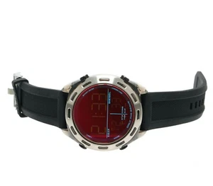 Diesel Men's Crusher Digital Silicone Black 46mm Watch 1248 - Picture 1 of 2