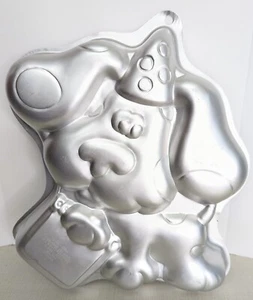 Vintage Wilton Blues Clues Cake Pan 3D Molded Aluminum Kids Birthday Puppy Dog - Picture 1 of 3