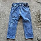 Levis 505 Jeans Mens 36 x 29 Blue Denim 5 Pocket Straight Legs Red Tab