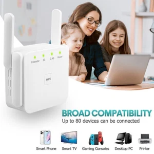 200Mbps Wireless WiFi Extender Signal Booster Netboost Extend Wi-Fi Signal - Afbeelding 1 van 21