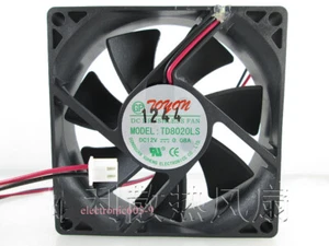 TD8020LS Fan 12V 0.08A for Drinking Machine 80*80*20 MM Quiet Fan Dispenser 26dB - Afbeelding 1 van 2