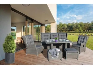 Bellavista Canelli Dining Garten Lounge Set - Rattan Möbel Garnitur Sitz Gruppe - Bild 1 von 20