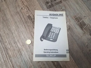 Bedienungsanleitung Audioline Telefon TEL36CLIP Gebrauchsanleitung - Zdjęcie 1 z 1