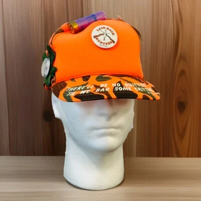 Laid Back Cap Trucker Hat Hunter SnapBack Mesh Camo Dad Novelty Gag Gift Vintage - Image 1 of 4