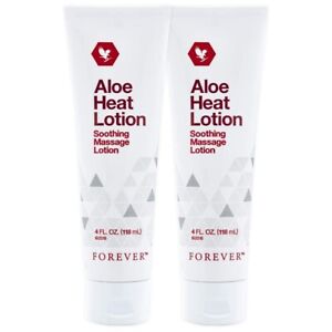 Forever Living Aloe Heat Lotion 4oz. (Two Pack) Long Expiry