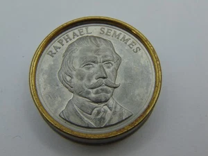 Franklin Mint National Historical Society Civil War Checkers Part Raphael Semmes - Photo 1/4
